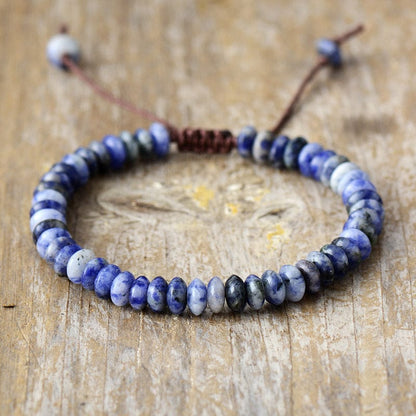 Handcrafted Beaded Bracelet with Natural Stones
